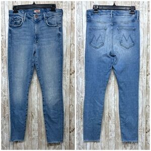 Mother The High Waisted Looker Ankle Fray in Au Revoir [C51]